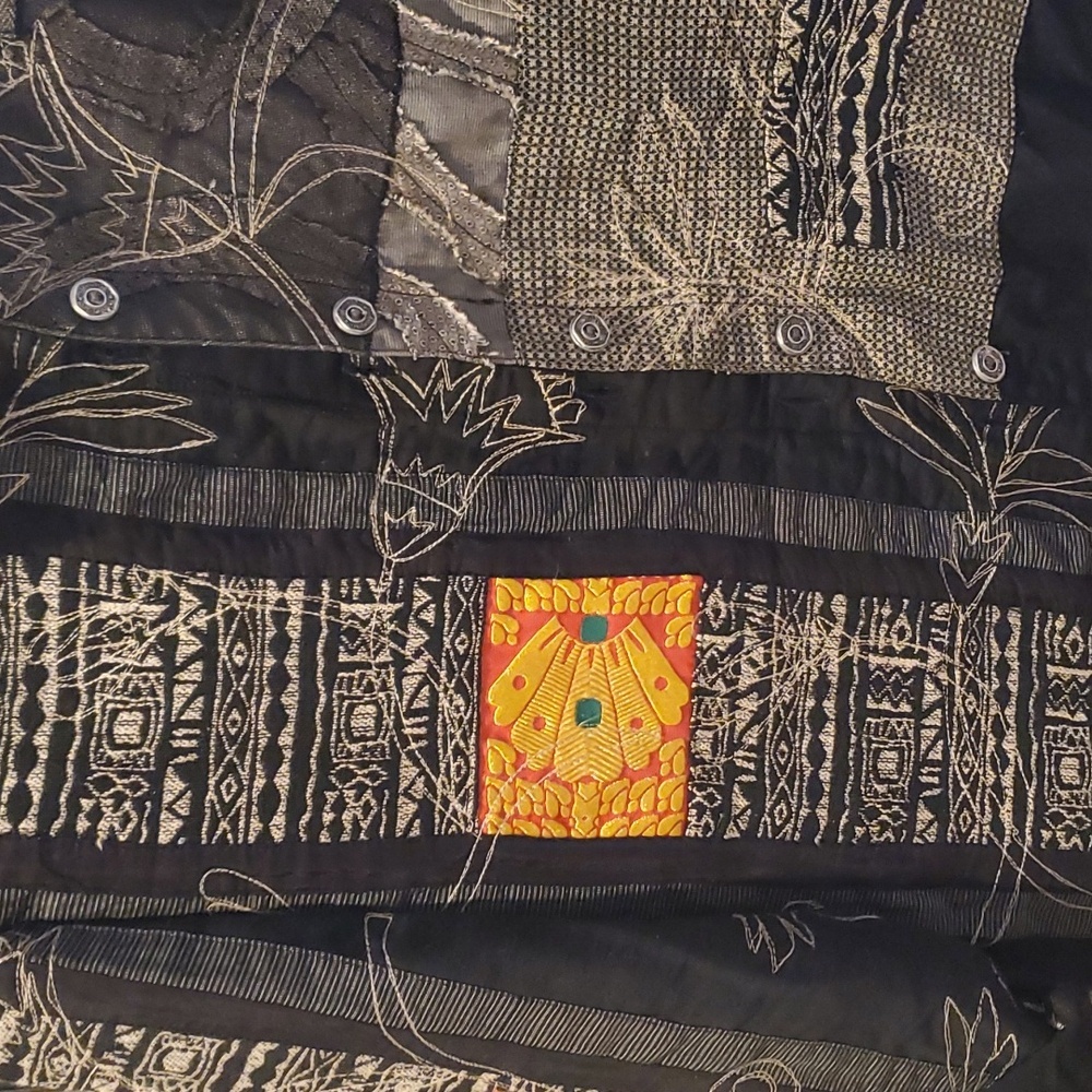 Chico’s Design Embroidered Patchwork Jacket, Size… - image 2